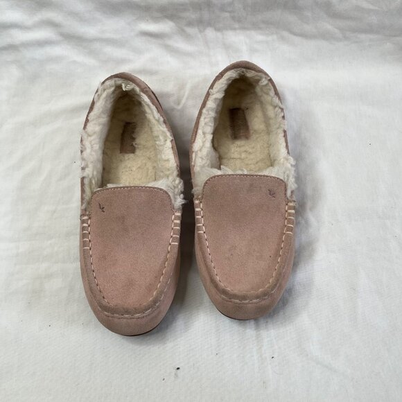 Koolaburra Womens Pink Suede Lezly Moccasin Slippers Size 10 - Picture 3 of 8